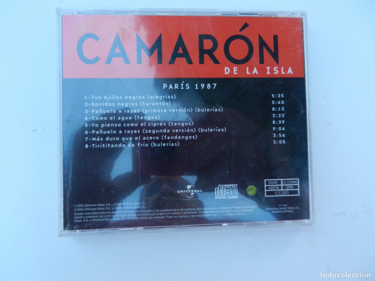 CDs de m&uacute;sica: CAMARON DE LA ISLA -PARIS 1987 - ALTAYA 2000 - CD - Foto 3