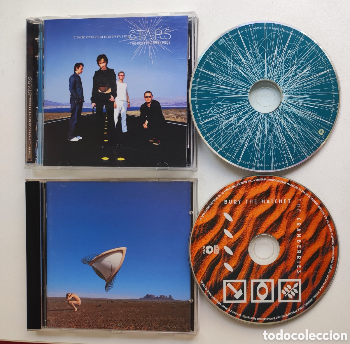 CDs de M&uacute;sica: 2 CD - THE CRANBERRIES / STARS THE BEST OF 1992-2002 + BURY THE HATCHET (1999 ISLAND RECORDS)