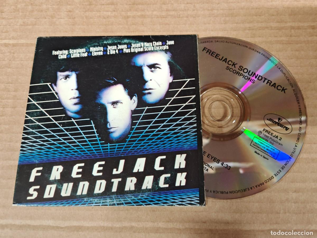 CDs de M&uacute;sica: SCORPIONS Hit between the eyes BANDA SONORA FREEJACK CD SINGLE PROMO 1990 ESPA&Ntilde;A 1 TEMA