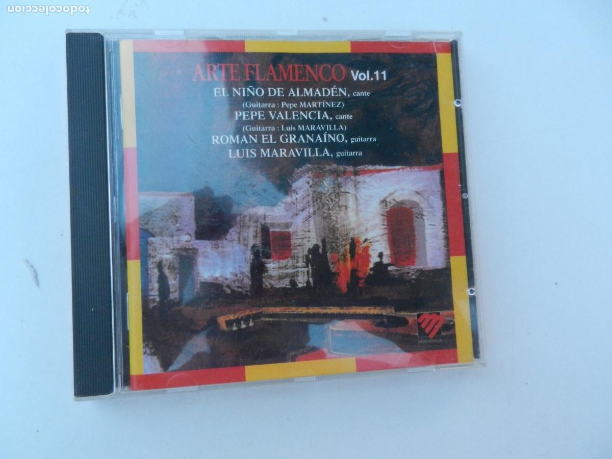 CDs de M&uacute;sica: ARTE FLAMENCO N&ordm; 11 -EL NI&Ntilde;O DE ALMADEN , PEPE VALENCIA , ROMAN EL GRANAINO - LUIS MARAVILLA - CD