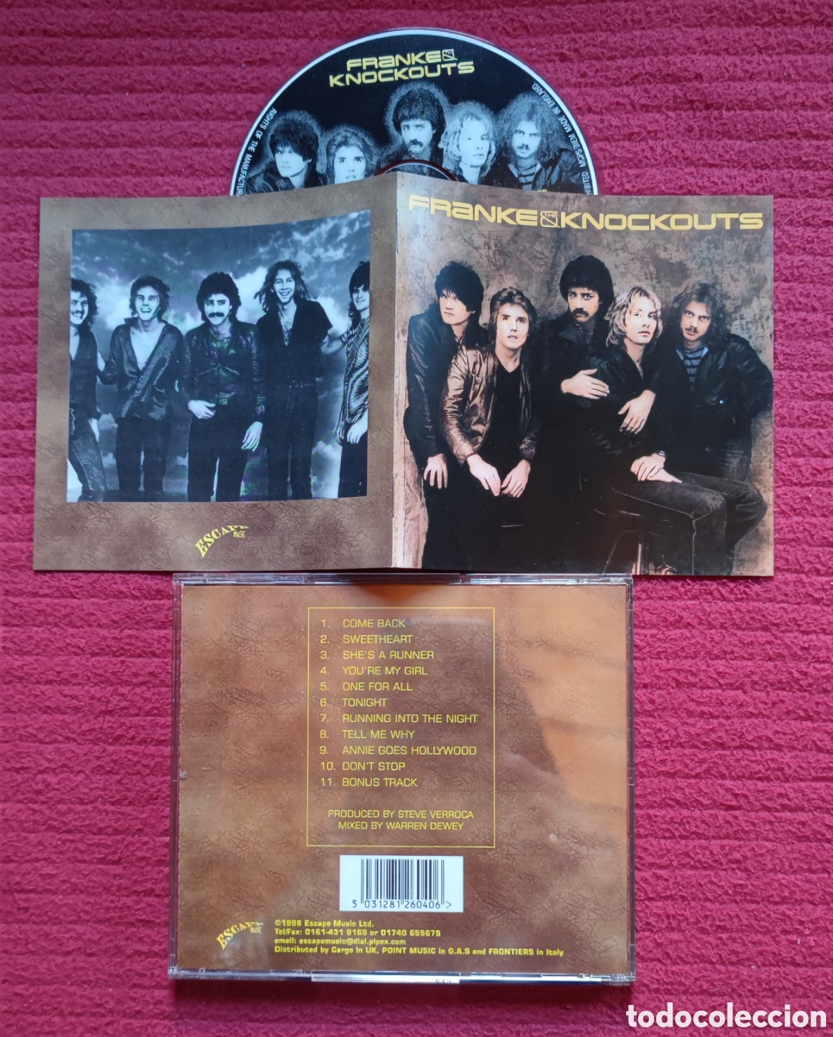 CDs de M&uacute;sica: FRANKE & THE KNOKOUTS: s/t. Gran Cd Aor 1981. Editado en 1998 por Escape Music. Muy raro en Cd.