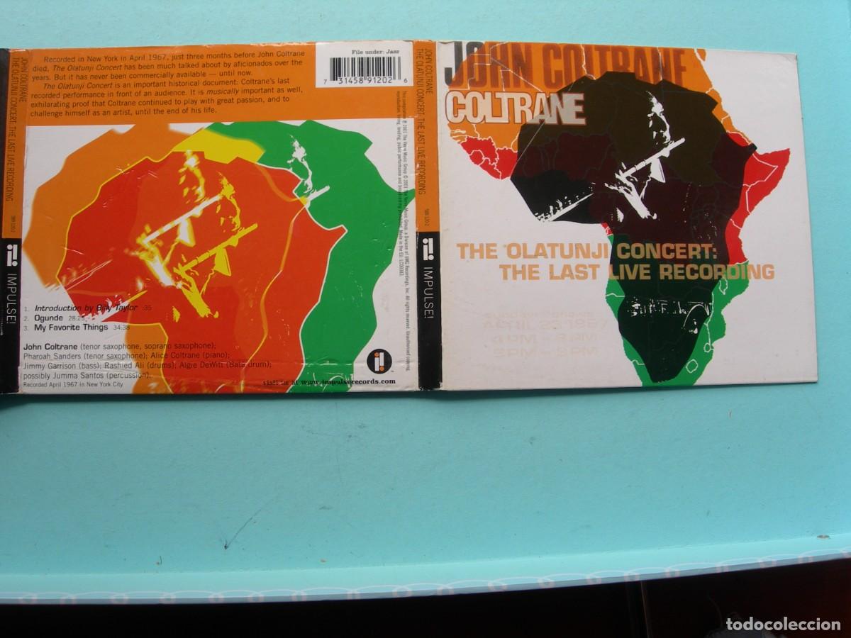 CD de M&uacute;sica: JOHN COLTRANE / THE OLATUNJI CONCERT: THE LAST LIVE RECORDING /CD /3 TEMAS/JAZZ/COLECCI&Oacute;N PARTICULAR