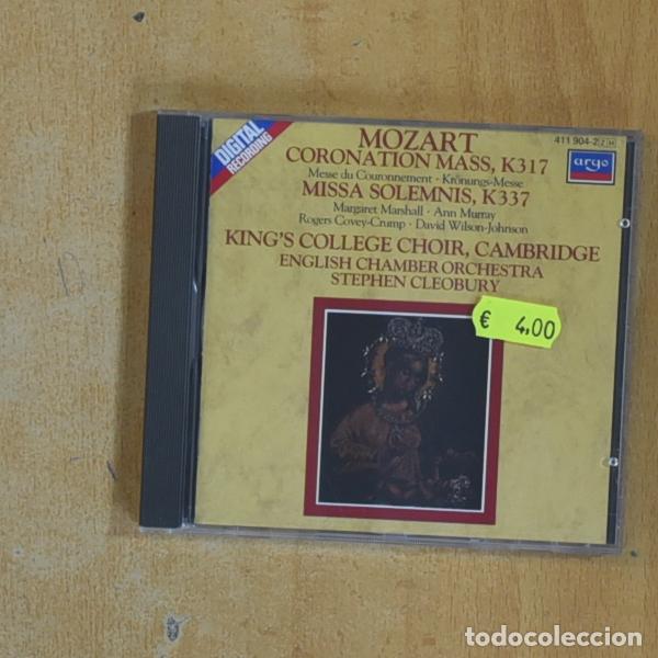 CDs de M&uacute;sica: MOZART - CORONATION MASS K 317 / MISSA SOLEMNIS K 337 - CD
