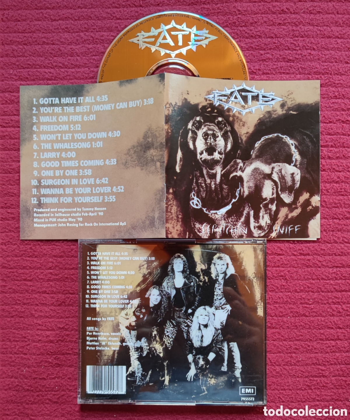 CDs de M&uacute;sica: FATE: Scratch'n Sniff. Cd Hard Aor, Edici&oacute;n Original 1990 EMI Records. Muy raro en Cd.