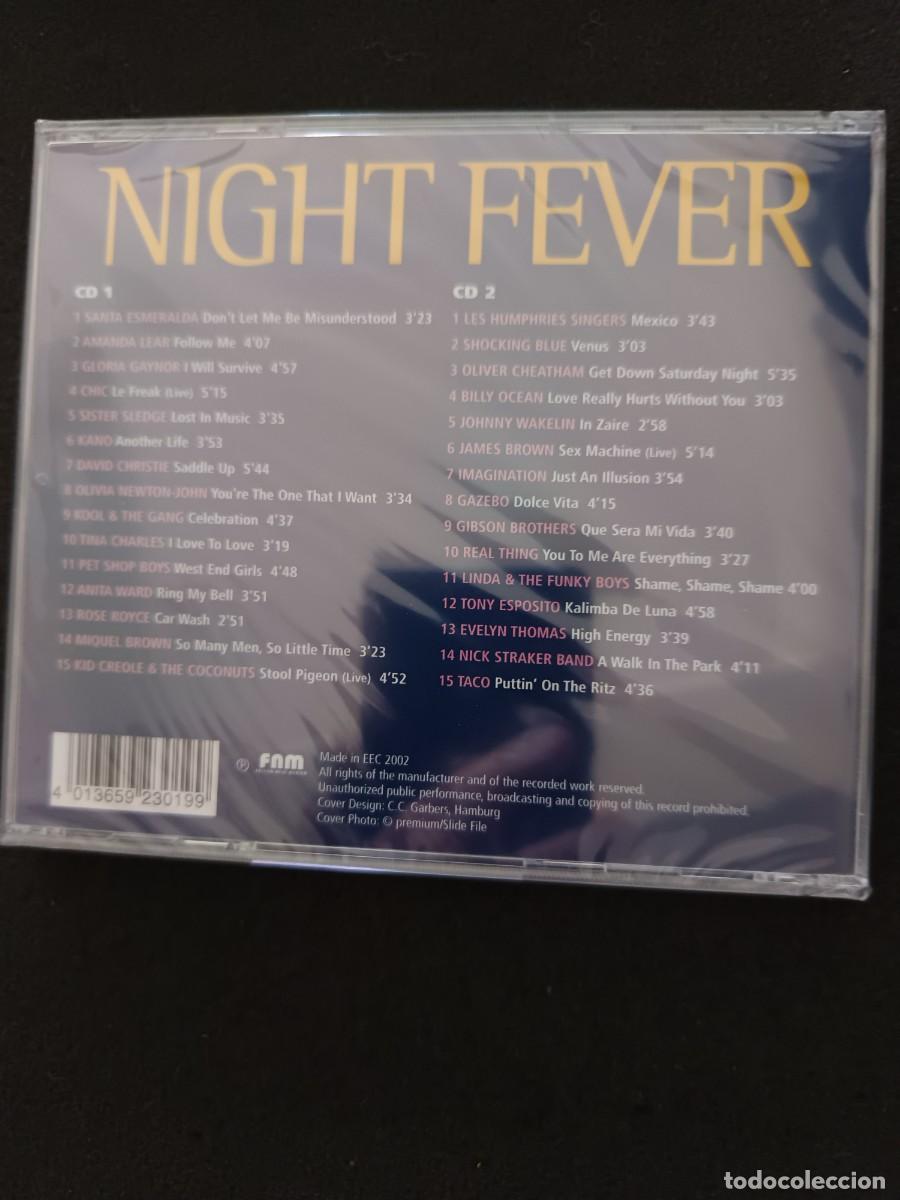 CDs de m&uacute;sica: 2 CD. NIGHT FEVER. 30 ALLTIME DISCO CLASSICS - Foto 2