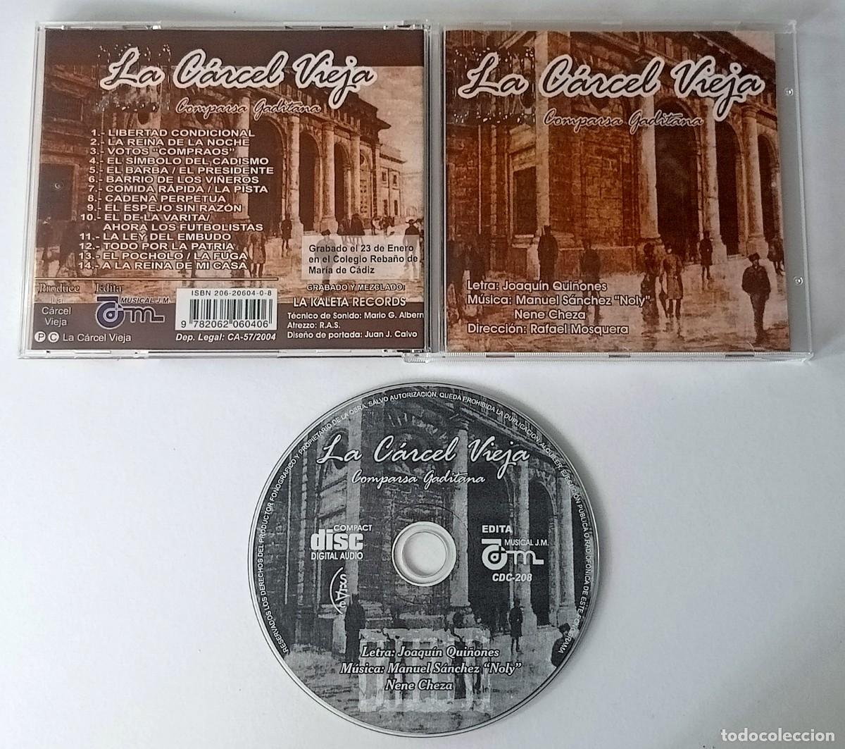 CDs de m&uacute;sica: CARNAVAL DE CADIZ 2004 - CD COMPARSA LA C&Aacute;RCEL VIEJA - Foto 2