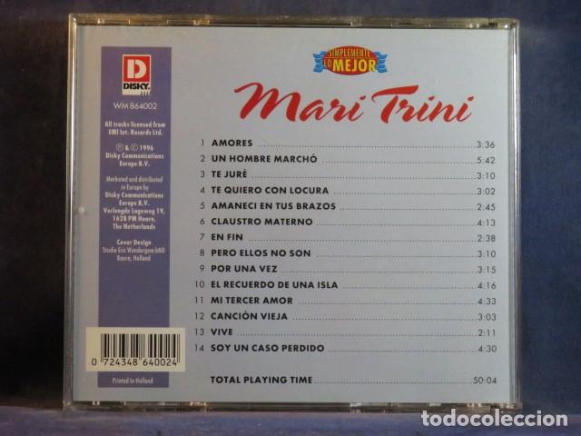 CDs de m&uacute;sica: MARI TRINI &ndash; SIMPLEMENTE LO MEJOR - CD - Foto 2