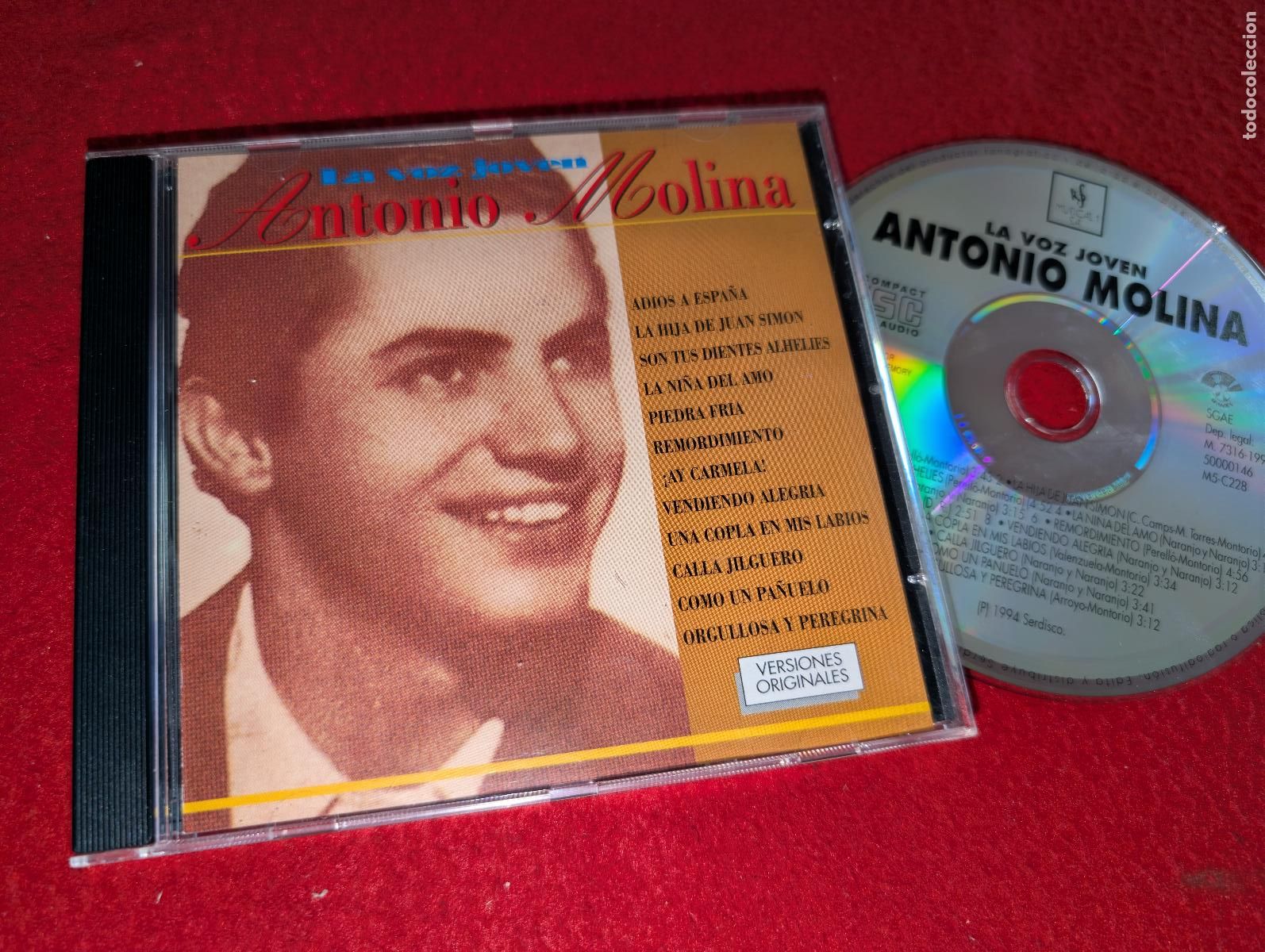CDs de M&uacute;sica: ANTONIO MOLINA La voz joven CD 1994 Musical 1