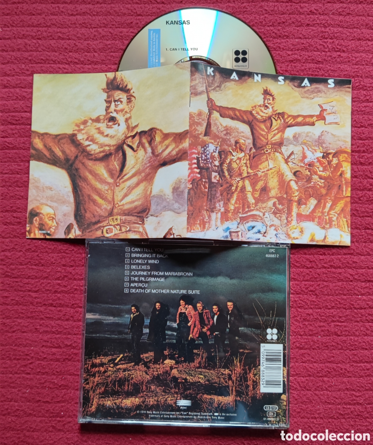 CDs de M&uacute;sica: KANSAS: s/t. Cd Edici&oacute;n Original 1978 Sony Music. Como Nuevo.