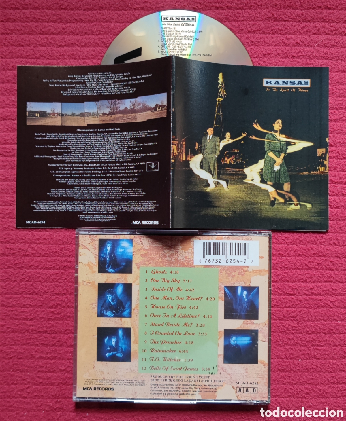 CDs de M&uacute;sica: KANSAS: In The Spirit Of Things. Cd Edici&oacute;n Original 1988 MCA Records. Como Nuevo.