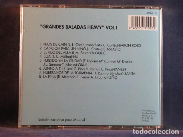 CDs de m&uacute;sica: VARIOUS &ndash; GRANDES BALADAS HEAVY - VOL. I - CD - Foto 2