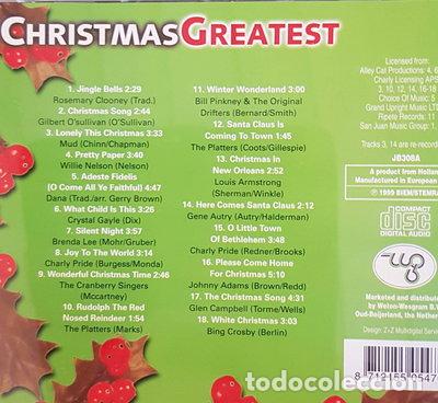 CDs de M&uacute;sica: Christmas Greatest- 8712155054709