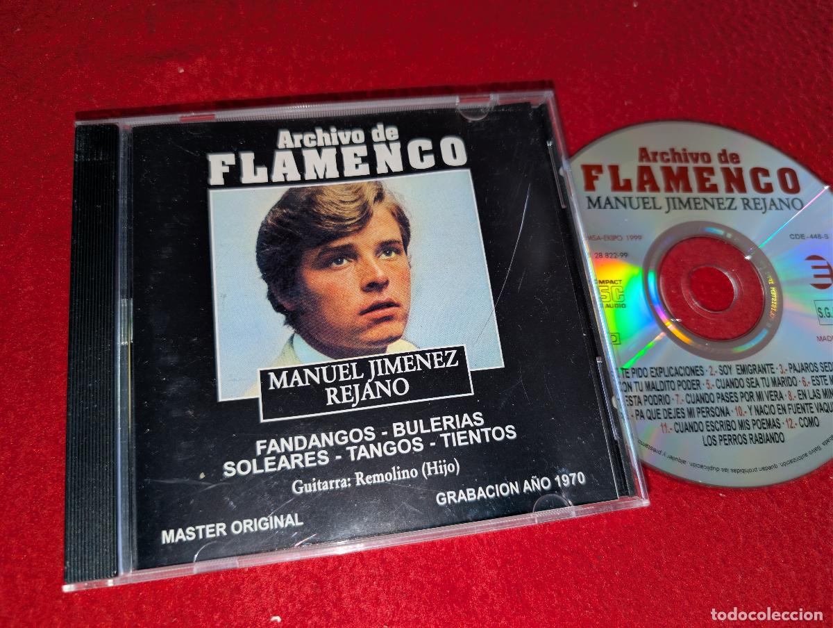 CDs de M&uacute;sica: MANUEL JIMENEZ REJANO & REMOLINO hijo Archivo de Flamenco CD 1999