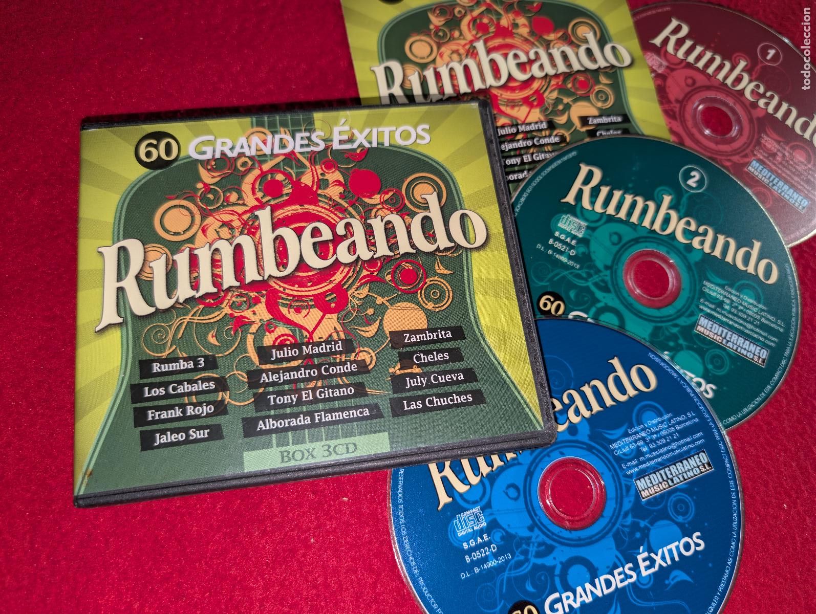 CDs de M&uacute;sica: RUMBEANDO 60 grandes exitos 3CD 2013 RUMBA Zambrita+Cheles+Rumba 3+Cabales+Cueva++
