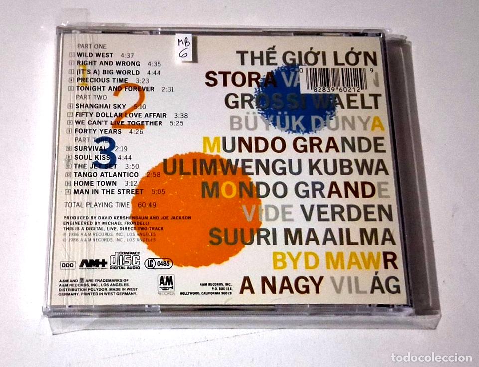 CDs de m&uacute;sica: JOE JACKSON &rdquo;BIG WORLD&rdquo; CD 15 TRACKS - Foto 2