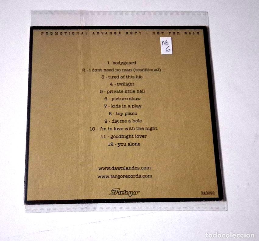 CDs de m&uacute;sica: DAWN LANDES &rdquo;FIREPROOF&rdquo; CD 12 TRACKS CARDBOARD - Foto 2