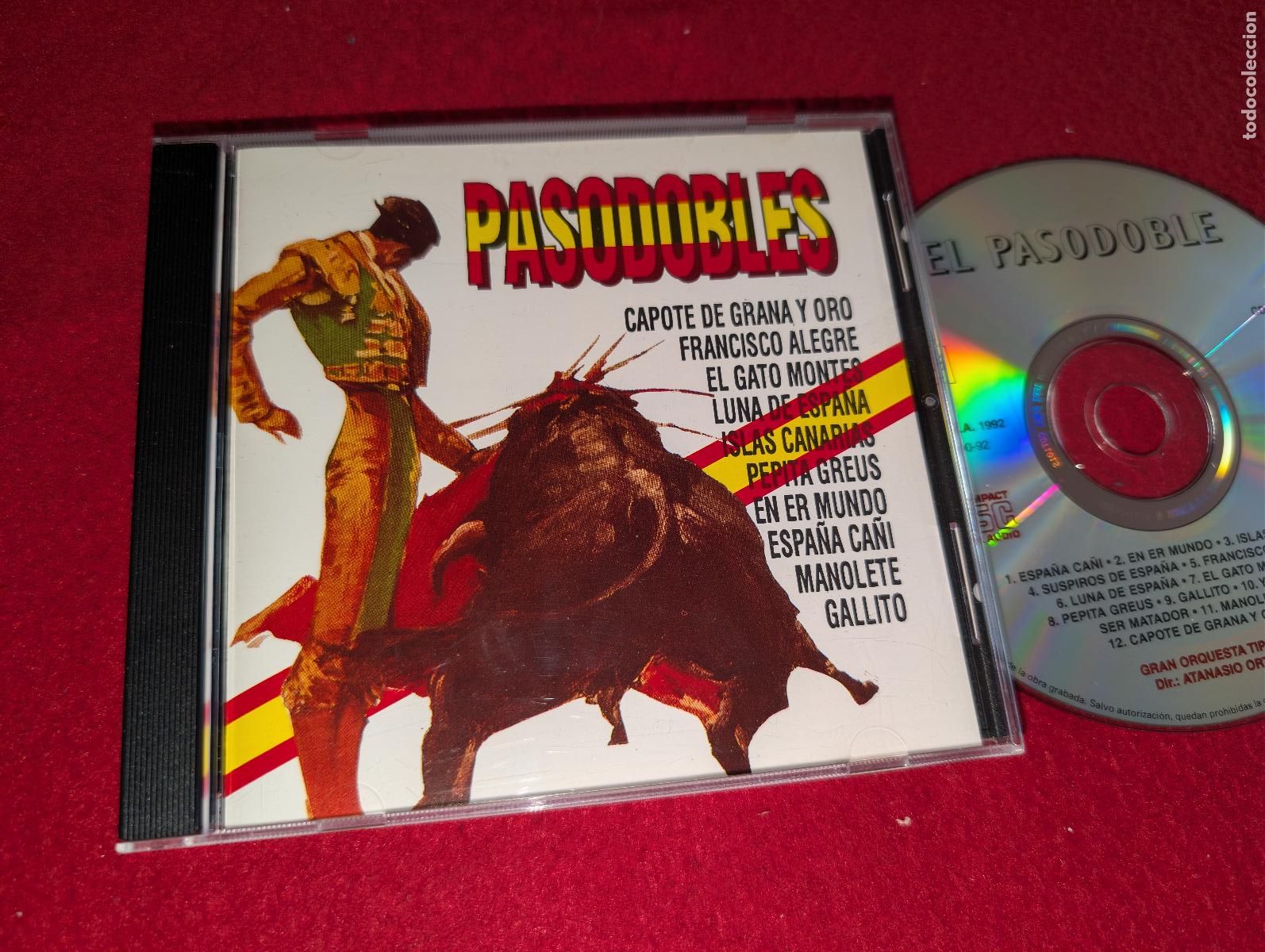 CDs de M&uacute;sica: GRAN ORQUESTA TIPICA dir Ortin PASODOBLE CD 1992 Temple