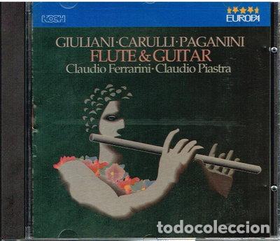 CDs de M&uacute;sica: Giuliani, Carulli, Paganini: Flute & Guitar- 8003278502186