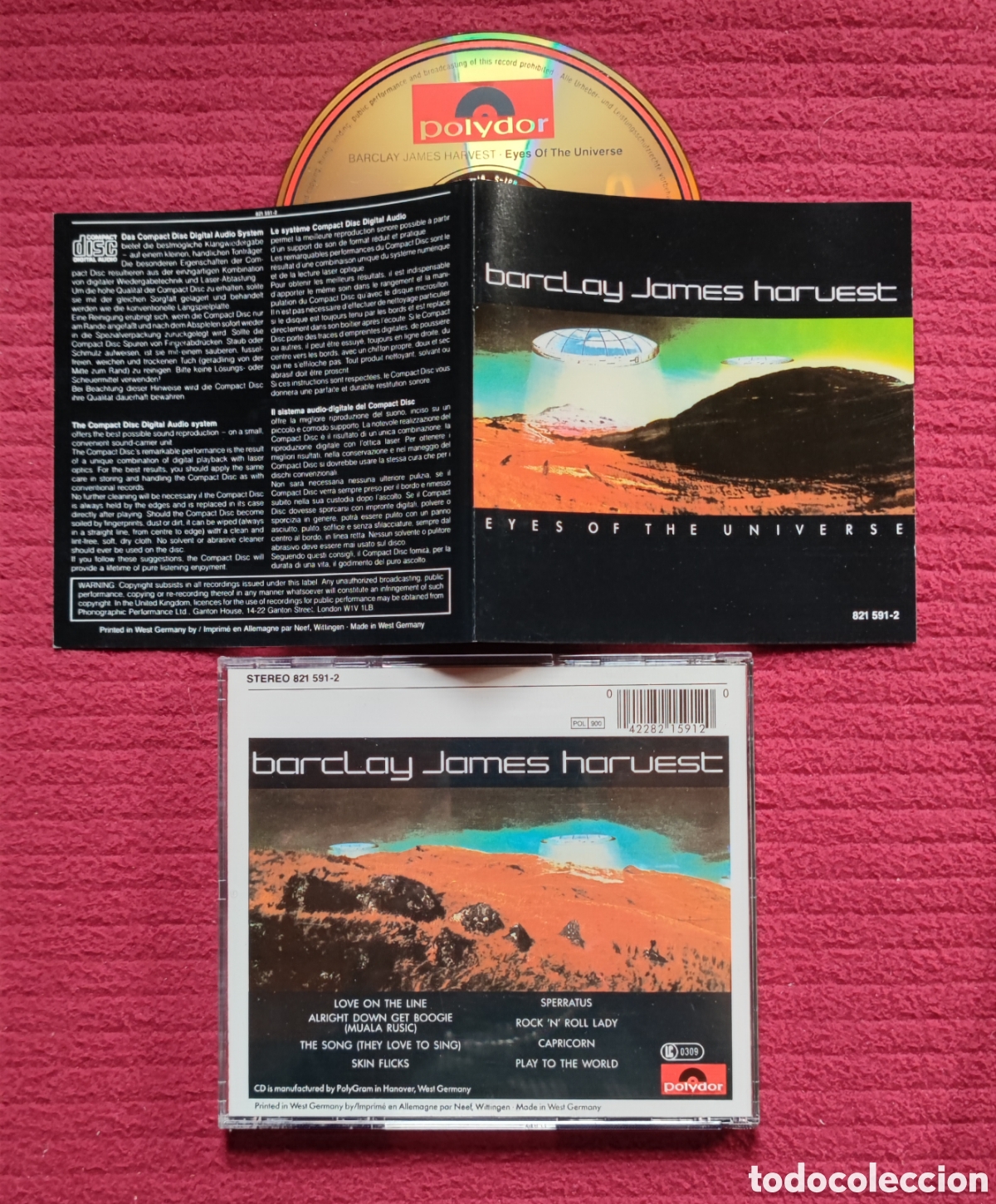 CDs de M&uacute;sica: BARCLAY JAMES HARVEST: Eyes Of The Universe. Cd Edici&oacute;n Original 1979 Polydor Records. Raro en Cd.