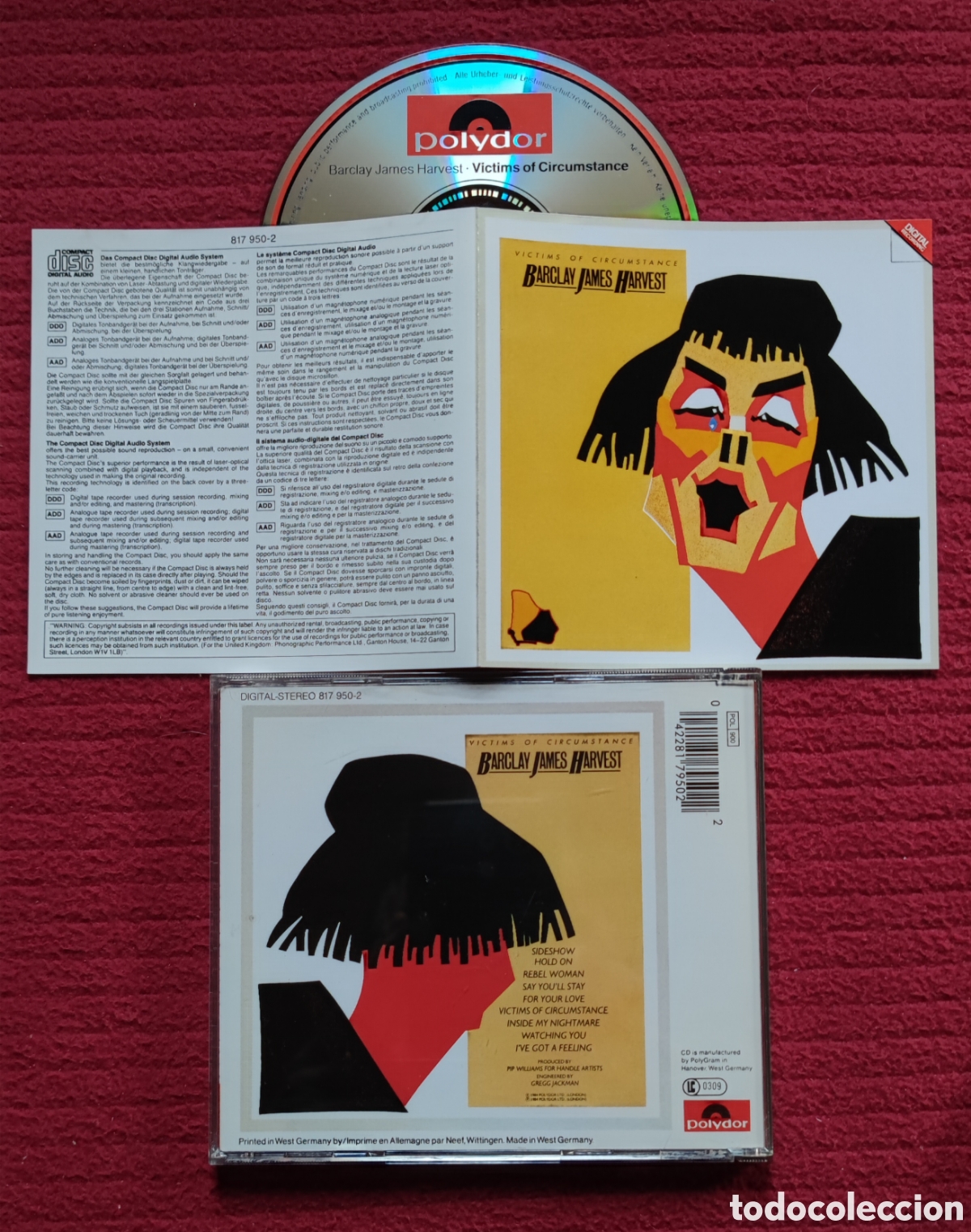 CDs de M&uacute;sica: BARCLAY JAMES HARVEST: Victims Of Circumstance. Cd Aor Edici&oacute;n Original 1984 Polydor. Muy raro en Cd