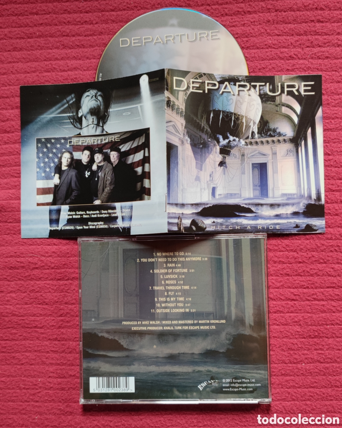 CDs de M&uacute;sica: DEPARTURE: Hitch A Ride. Cd Aor, 2012 Escape Music.
