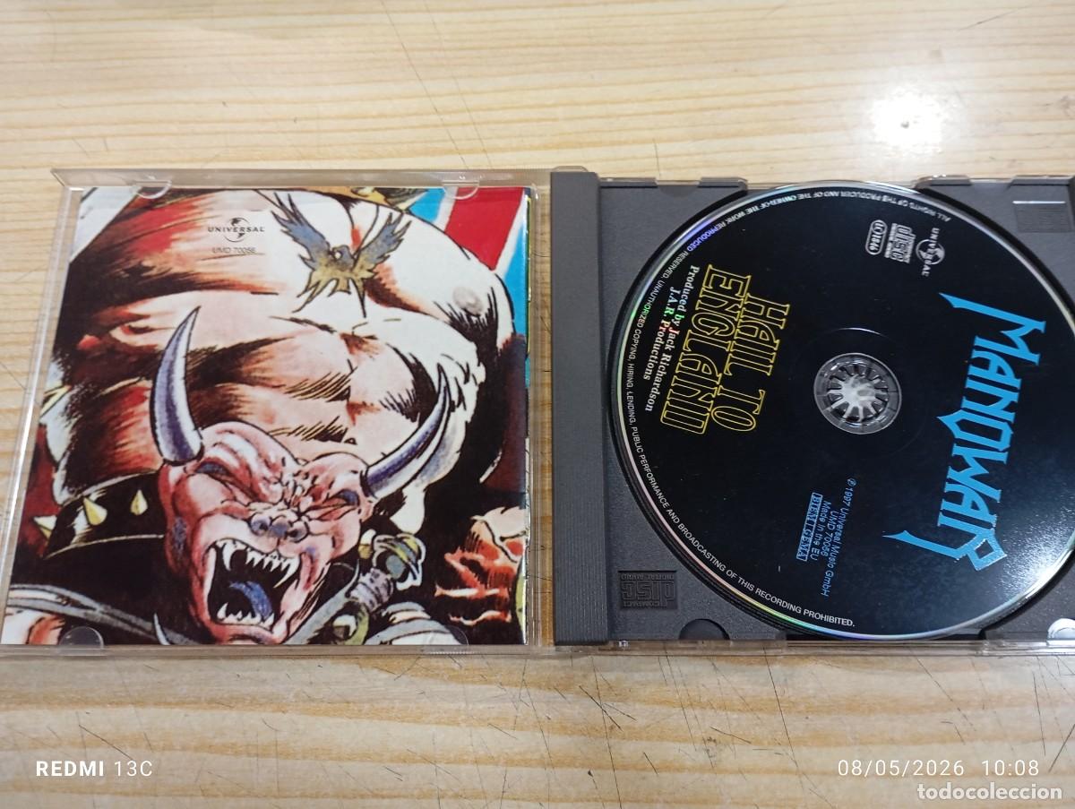 CDs de m&uacute;sica: CD - Manowar - Hail To England - Foto 2
