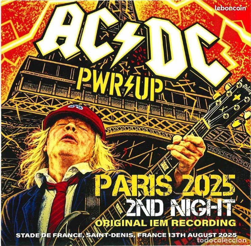 CDs de M&uacute;sica: 2 CD's - AC/DC - Live in Paris 2025