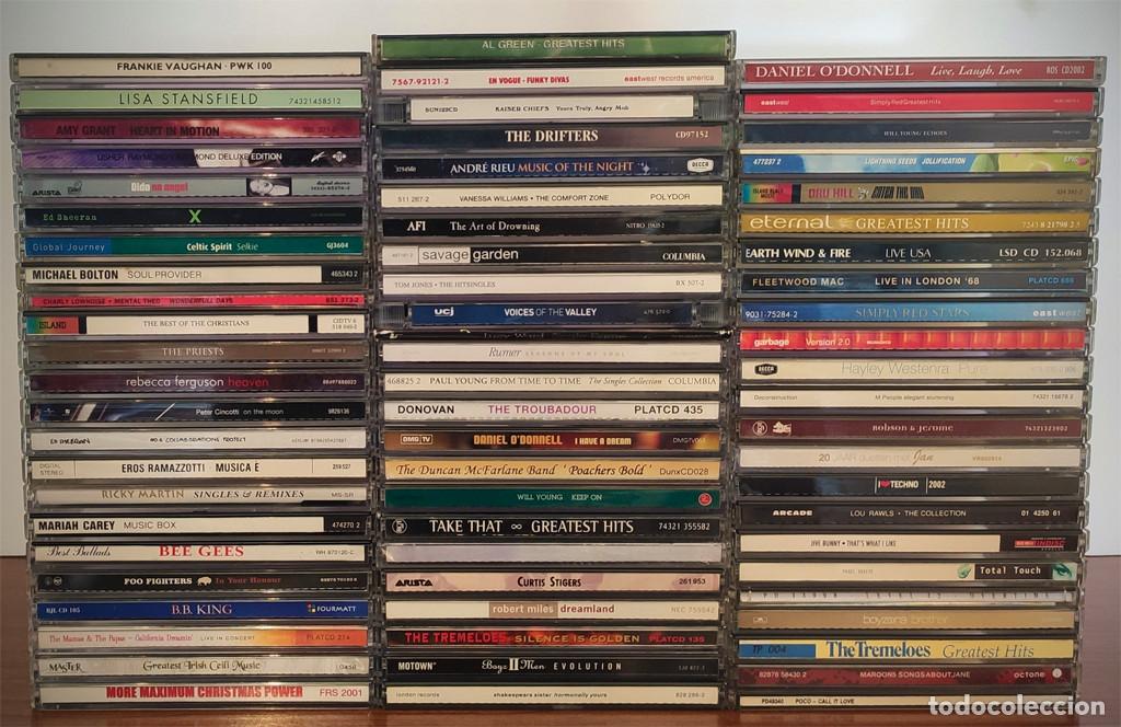 CDs de M&uacute;sica: Lote de 70 CDs pop rock internacional