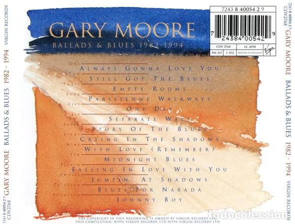 CDs de m&uacute;sica: Gary Moore - Ballads & Blues 1982 - 1994 (CD, Comp) NM - Foto 2