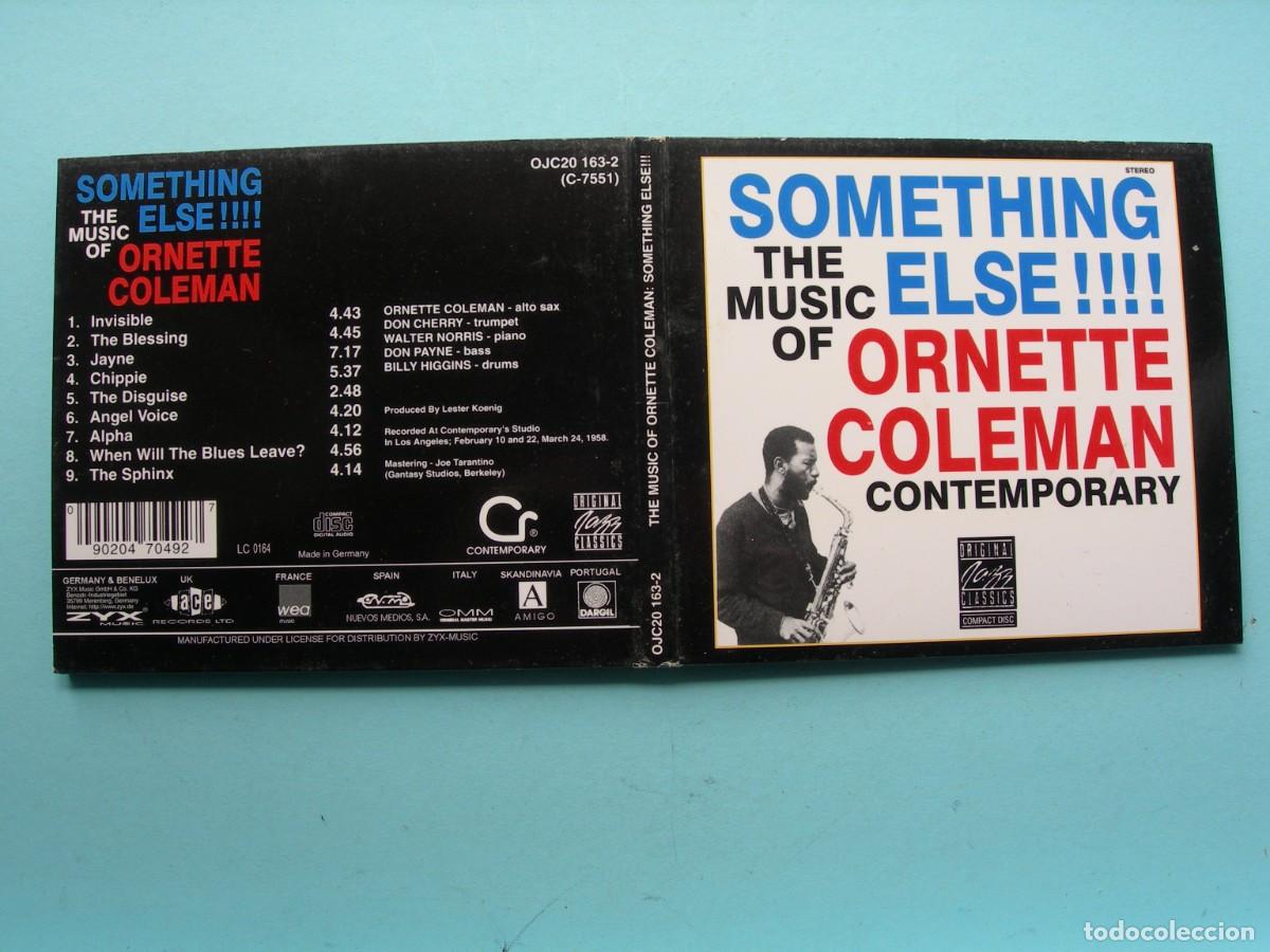 CDs de M&uacute;sica: ORNETTE COLEMAN SOMETHING ELSE !!!! / CD / 9 TEMAS / JAZZ / DIGIPACK / COLECCI&Oacute;N PARTICULAR