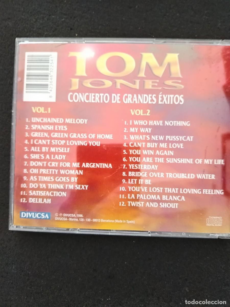 CDs de m&uacute;sica: 2 CD. TOM JONES. CONCIERTO DE GRANDES &Eacute;XITOS. 2 CD - Foto 2