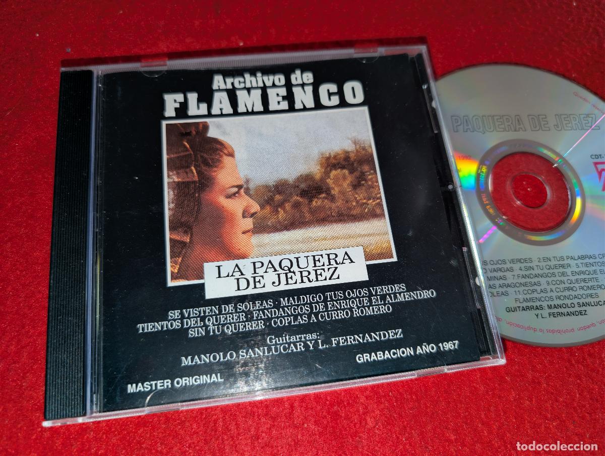 CDs de M&uacute;sica: LA PAQUERA DE JEREZ XEREZ Archivo de Flamenco CD 1991 Temple