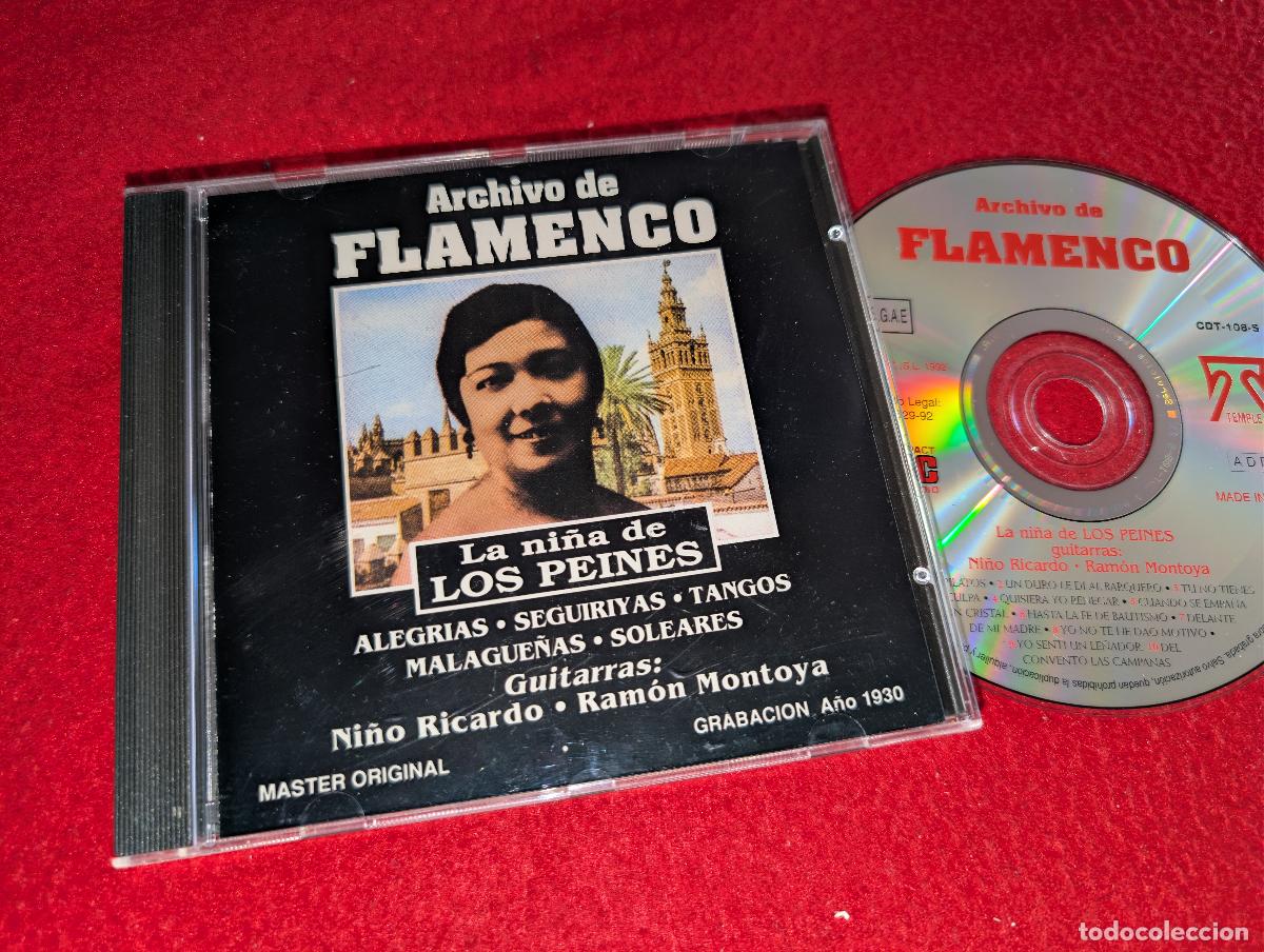 CDs de M&uacute;sica: LA NI&Ntilde;A DE LOS PEINES & Ni&ntilde;o Ricardo+Ramon Montoya Archivo de Flamenco CD 1992 Temple