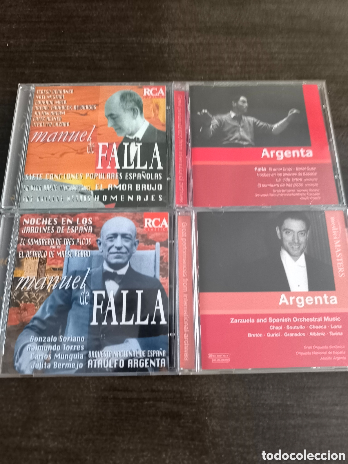 CDs de M&uacute;sica: LOTE 4 CDs &ndash; M&Uacute;SICA ESPA&Ntilde;OLA / ATAULFO ARGENTA