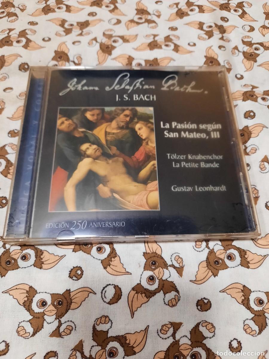 CDs de M&uacute;sica: CD MUSICA J. S. Bach &ndash; La Pasi&oacute;n Seg&uacute;n San Mateo, III