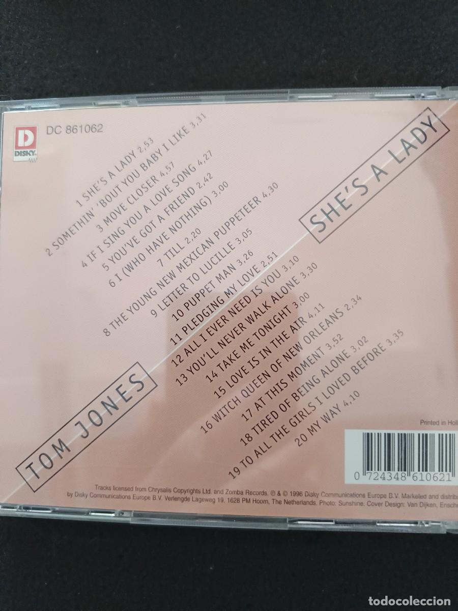 CDs de m&uacute;sica: TOM JONES. SHES A LADY - Foto 2