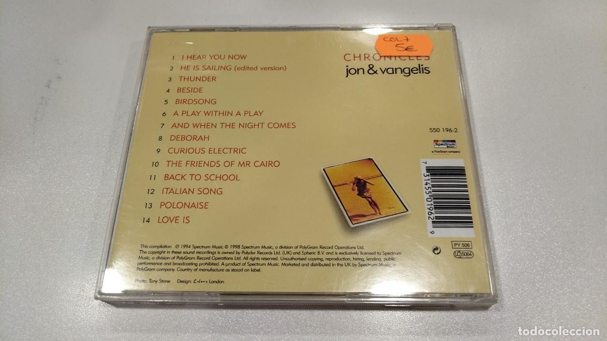 CDs de m&uacute;sica: COL7-CHRONICLES JON & VANGELIS- CD - Foto 2