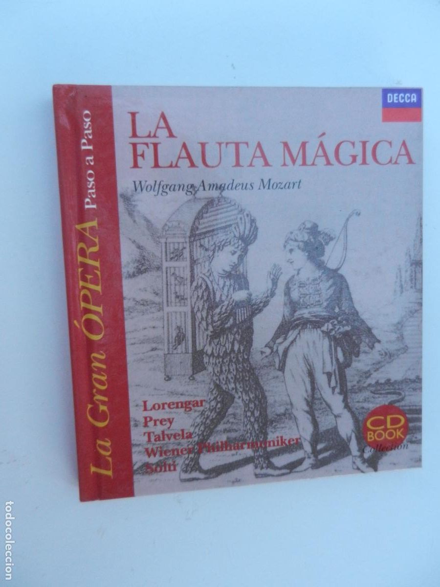 Musik-CDs: LA FLAUTA M&Aacute;GICA - MOZART - CD BOOK COLLECTION - LA GRAN &Oacute;PERA PASO A PASO - EDILIBRO 1998.