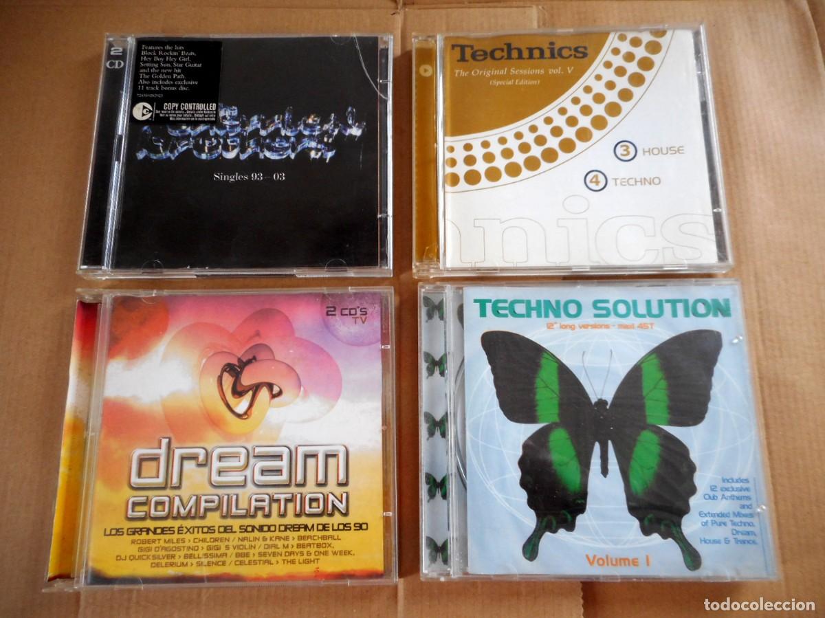 CDs de M&uacute;sica: LOTE 7 CD&acute;S M&Uacute;SICA TECHNO - DREAM - HOUSE (94 TEMAZOS)