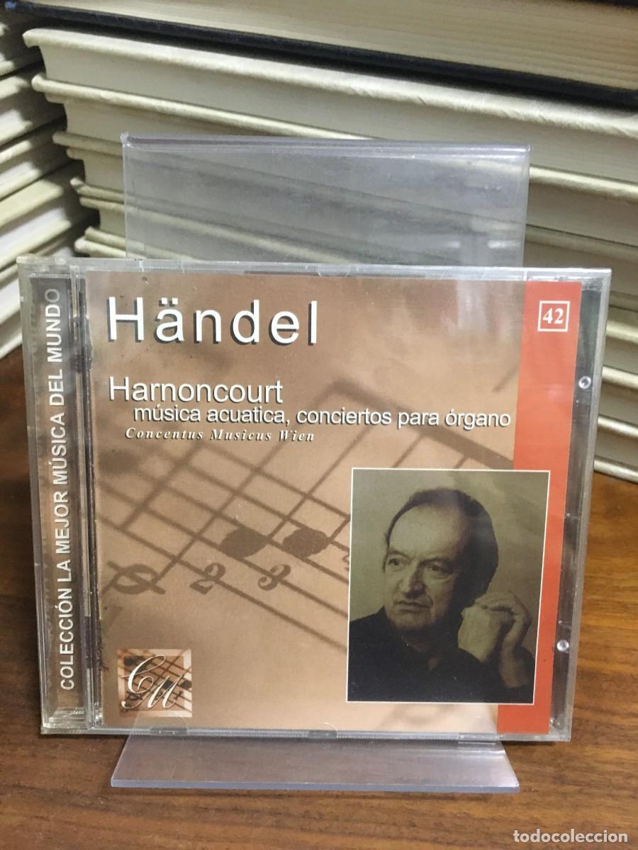 CDs de M&uacute;sica: M&uacute;sica acu&aacute;tica, conciertos para &oacute;rgano (H&auml;ndel) Nikolaus Harnoncourt / Concentus Musicus Wien