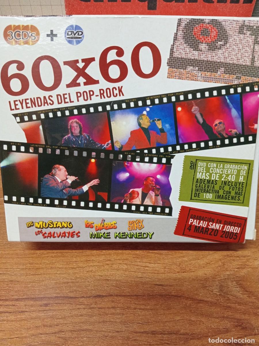 CDs de M&uacute;sica: 60 X 60 LEYENDAS DEL POP-ROCK - PALAU SANT JORDI EN DIRECTO - 3 CD Y 1 DVD EN PACK