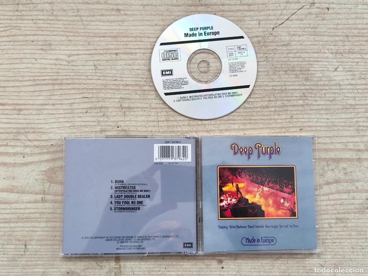 CDs de m&uacute;sica: Deep Purple - Made in Europe CD - Foto 1