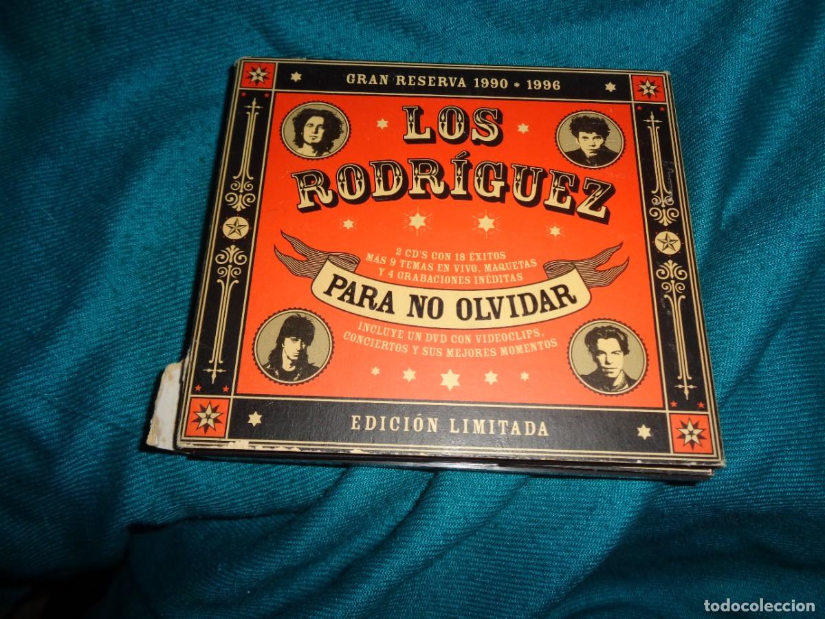 CDs de M&uacute;sica: LOS RODRIGUEZ. PARA NO OLVIDAR. GRAN RESERVA 1990-1996. EDICION LIMITADA. 2 CD&acute;S+ DVD + LIBRETO