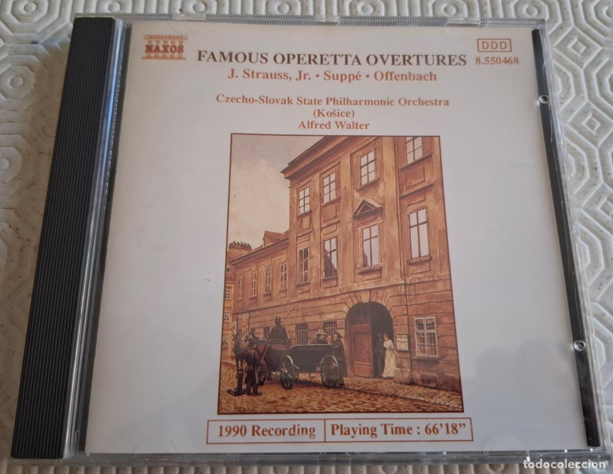 CDs de M&uacute;sica: Famous Operetta Overtures - J. Strauss, Jr. - Supp&eacute; - Offenbach