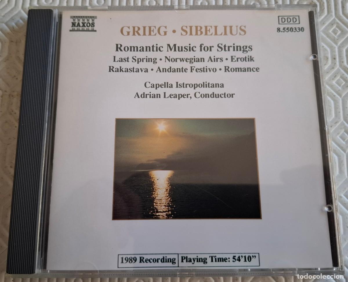 CDs de m&uacute;sica: Romantic Music for Strings - Grieg - Sibelius - Foto 1