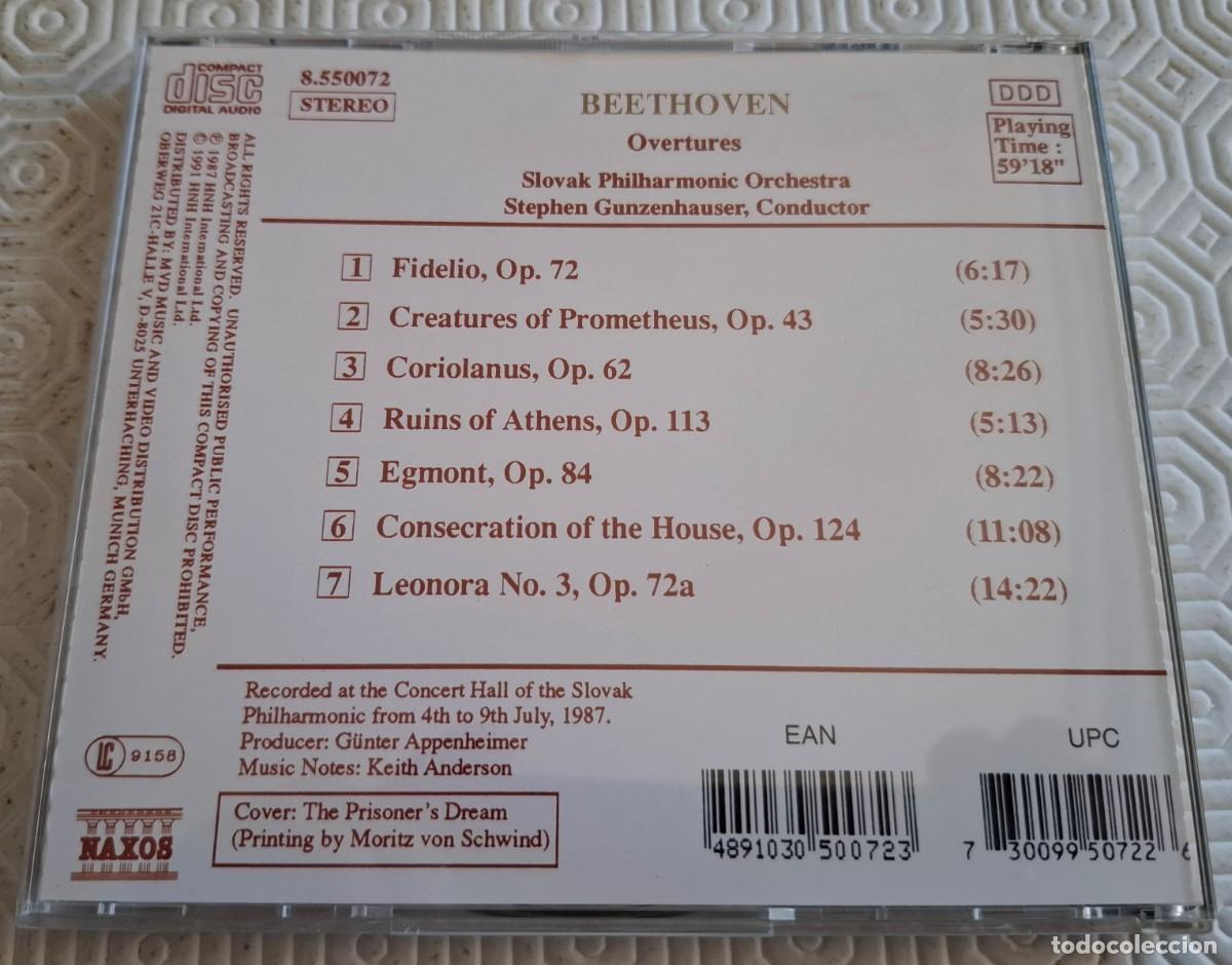CDs de m&uacute;sica: Overtures - Beethoven - Foto 2