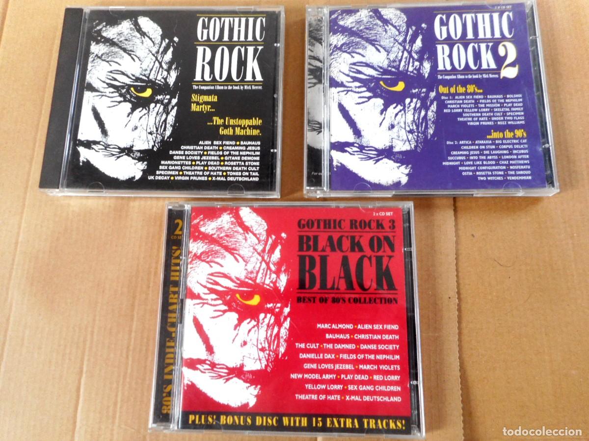 CDs de M&uacute;sica: LOTE 5 CD&acute;S GOTHIC ROCK (JUNGLE RECORDS 1992-1998) -MADE IN ENGLAND- 86 TEMAS ROCK G&Oacute;TICO