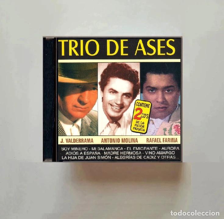 CDs de M&uacute;sica: [DOBLE CD]. TRIO DE ASES. JUANITO VALDERRAMA. ANTONIO MOLINA. RAFAEL FARINA. RECOPILATORIO.