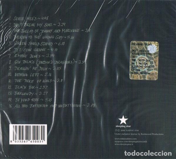 CDs de m&uacute;sica: Nikki Sudden &ndash; The Truth Doesnt Matter - CD - Digipak - Foto 2