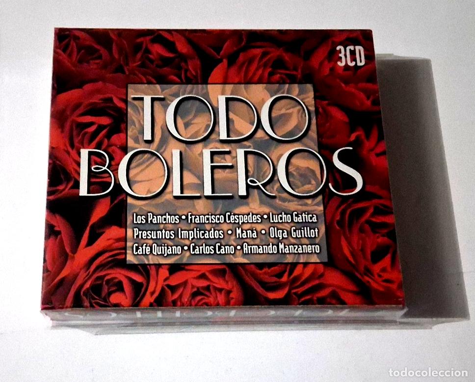 CDs de M&uacute;sica: CD &rdquo;TODO BOLEROS&rdquo; 3CD 60 TRACKS COMO NUEVO CARLOS CANO LOS PANCHOS ALEJANDRO SAN